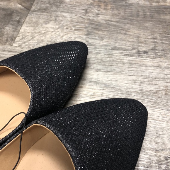 Sasha ballet glitter black flats shoes nwt - Picture 3 of 4